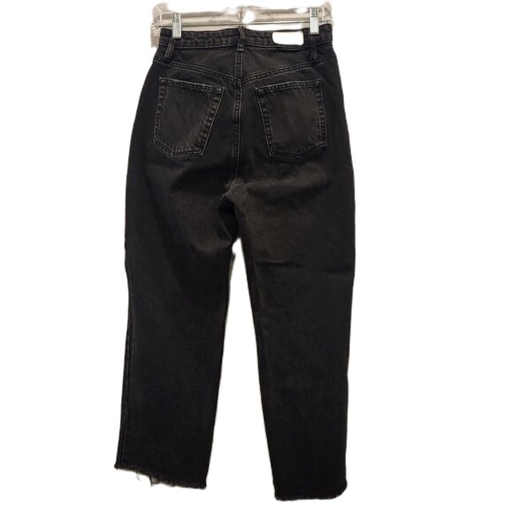 Tailor Made Black Jeans Size 27 High Waist Wide Leg - Picture 2 of 11